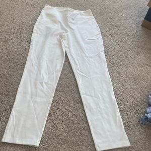 Women with Control White Pants